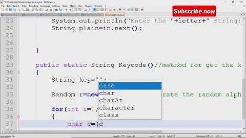 Kamasutra Program in java for Encryption and Decryption,