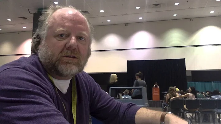 Publisher William Meiners at the Sport Literate ta...