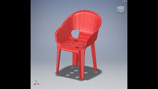 New Monobloc Chair using Freeform Inventor 2019