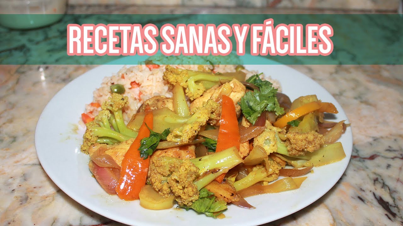 Saltado de coliflor. Rápido, fácil y saludable. Nivel principiante