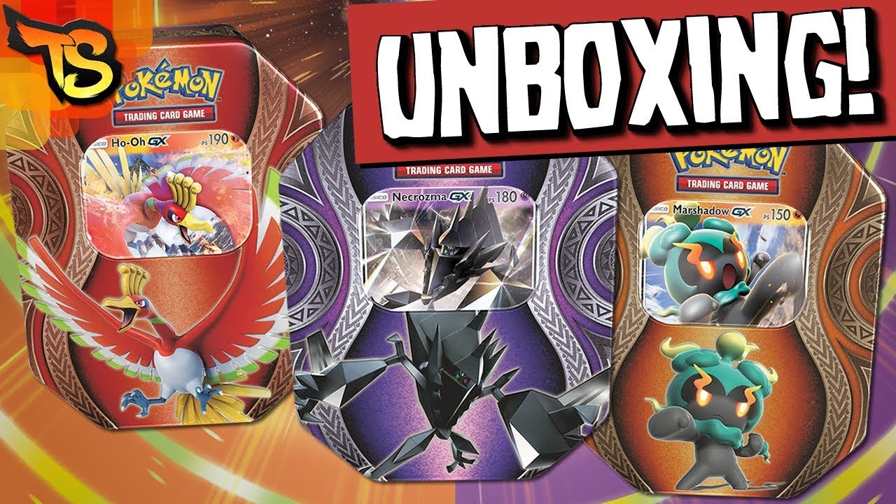 UNBOXING - Latas Pokémon Poderes Misteriosos com Ho-Oh, Necrozma e ...
