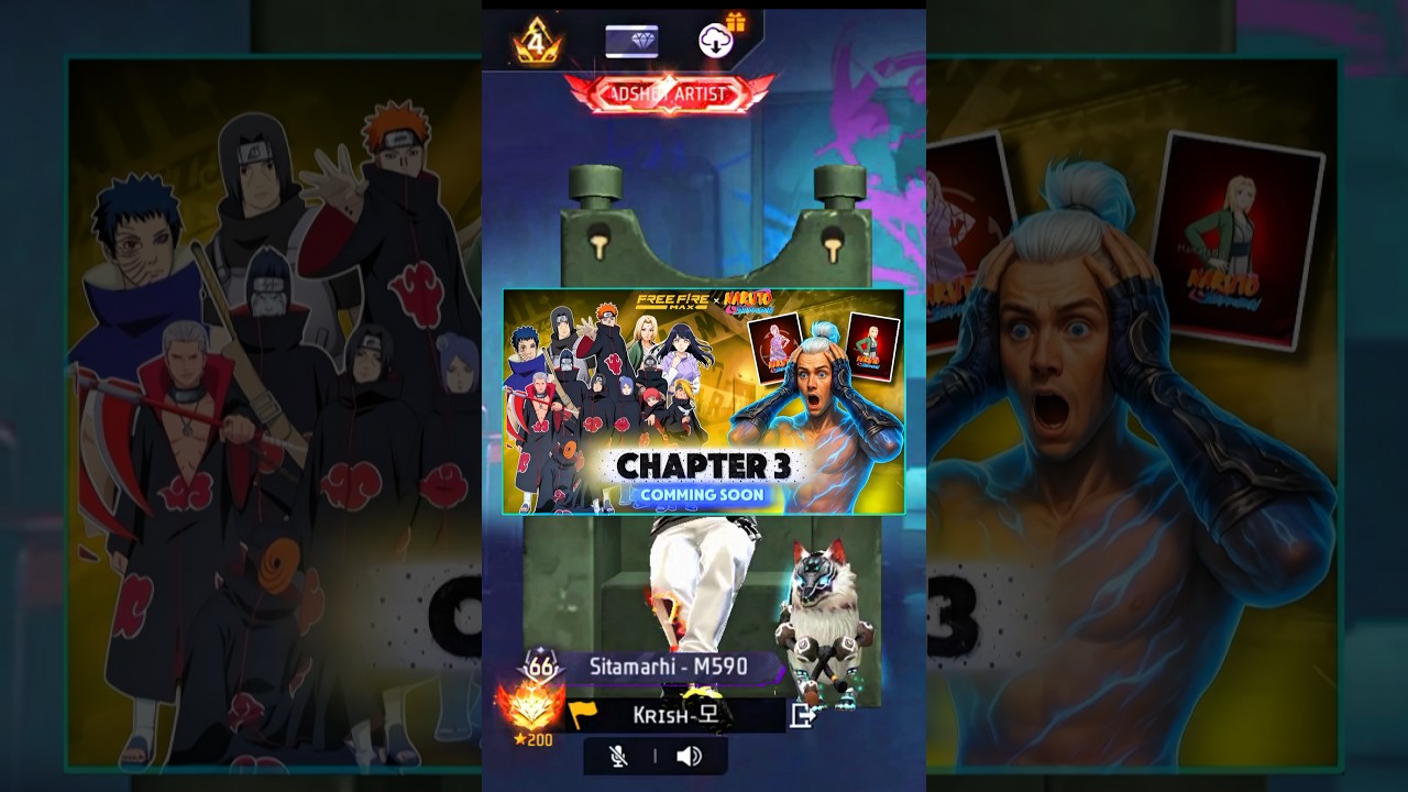 Naruto chapter 3 Conform Date ! Free fire x Naruto 