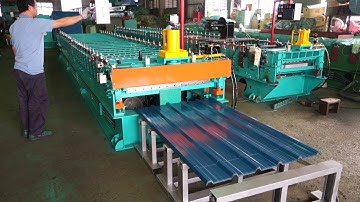 Roof and Wall Cladding Roll Forming Machine with Hydraulic Cutting Device