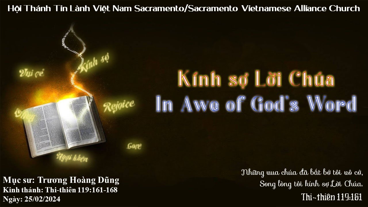 HTTL Sacramento | KÍNH SỢ LỜI CHÚA | MSQN Hứa Trung Tín | Ngày 25/02/2024
