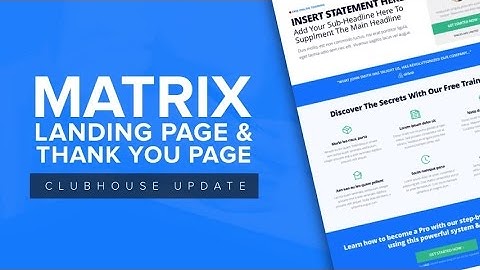 OptimizePress Club: Matrix - Thank You Page Template