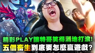 【DinTer】什麼樣的精彩PLAY讓特哥笑得滿地打滾?!靈魂收割薩科Shaco JG分身一打五!小丑王最上頭的出裝?五個畜牲一隊到底要怎麼贏?!