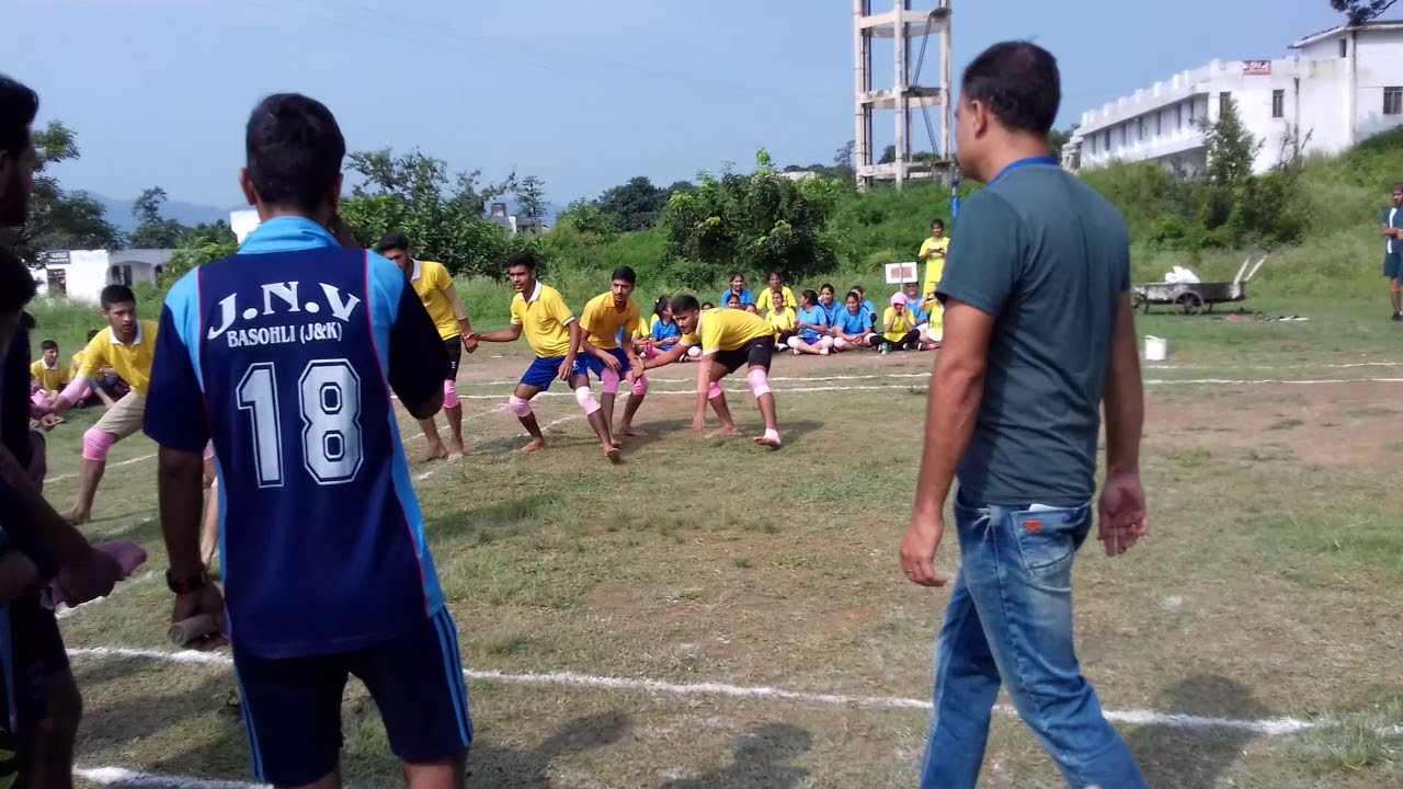Kabbadi match of under 19 jnv rajouri vs reasi