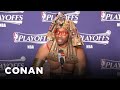 NBA Press Conference Fashion Is Getting Insane - CONAN on TBS NBA Press Conference Fashion Is Getting Insane - CONAN on TBS