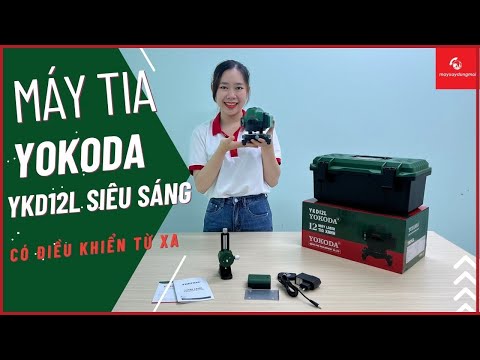Video Máy tia laser YOKODA YKD12L 12 tia siêu sáng có bộ... - youtube