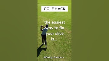 EASY GOLF HACK TO FIX YOUR SLICE 🤯 #shorts #golf #trending