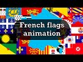 Animation des drapeaux des rgionsterritoires franais