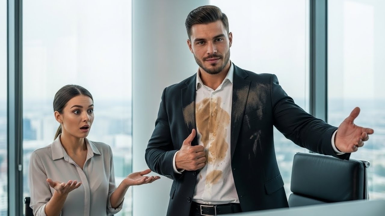 She Spills Coffee on Her Billionaire Boss Accidentally — Instead of Anger, He Promoted Her
