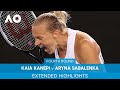 Kaia Kanepi v Aryna Sabalenka Extended Highlights (4R) | Australian Open 2022