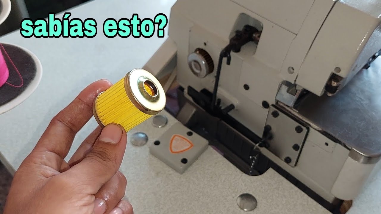 como cambiar aceite y filtro a la maquina de coser overlock