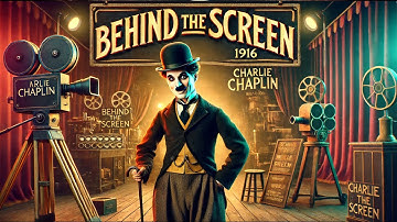 Charlie Chaplin - Behind the Screen (1916) - color (Laurel & Hardy)