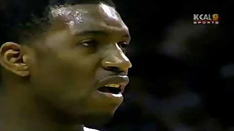 Tracy McGrady 22pts Vs Los Angeles Lakers (1/30/02) Huge Tomahawk Dunk/ Stu Lantz Commentator