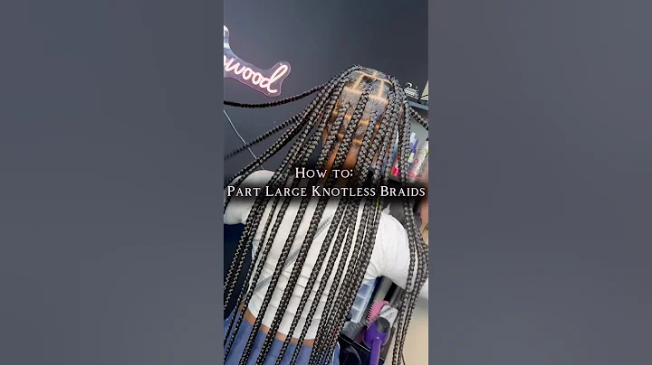 Enjoy my LARGE KNOTLESS Parting Map✨ #ytshorts #shorts #knotlessbraids  #tutorial #braids #howto