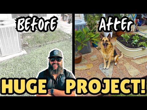 SOLO Patio Garden UPGRADE! | DIY Backyard Landscaping START TO FINISH!