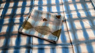 Triple Color Tone Itajime Shibori Technique