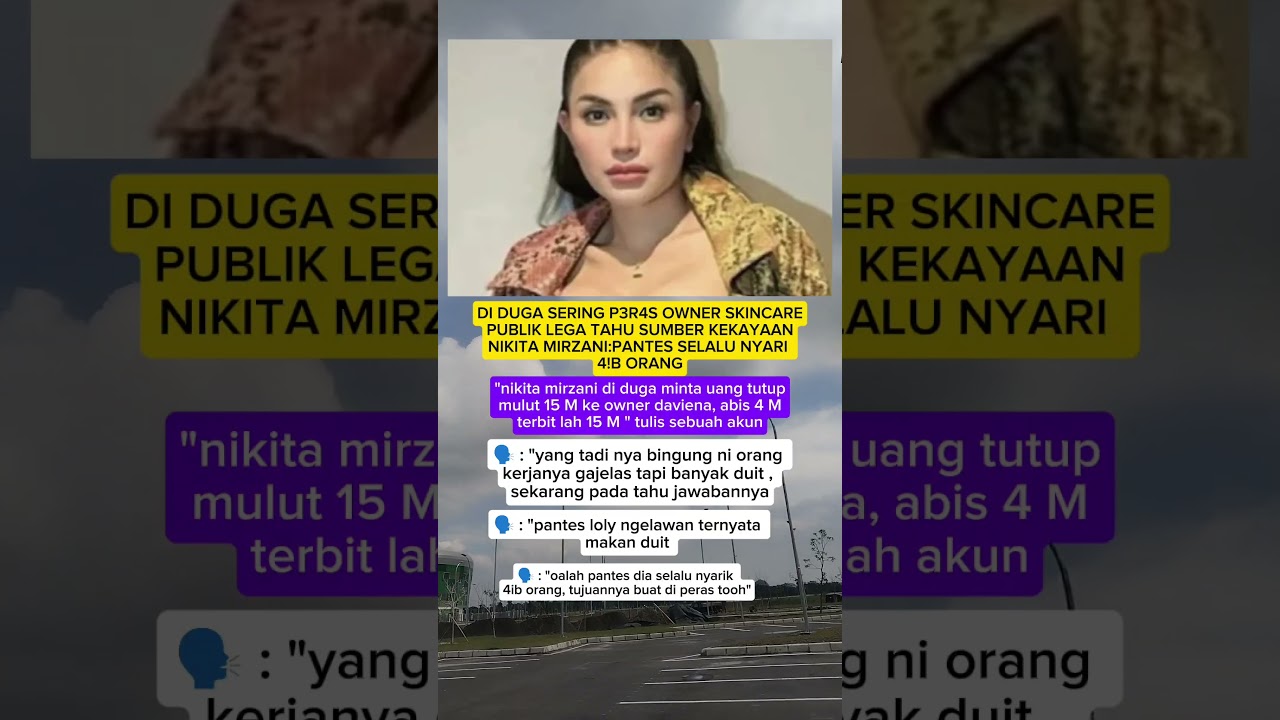 nikita mirzani di duga sering peras owner skincare 