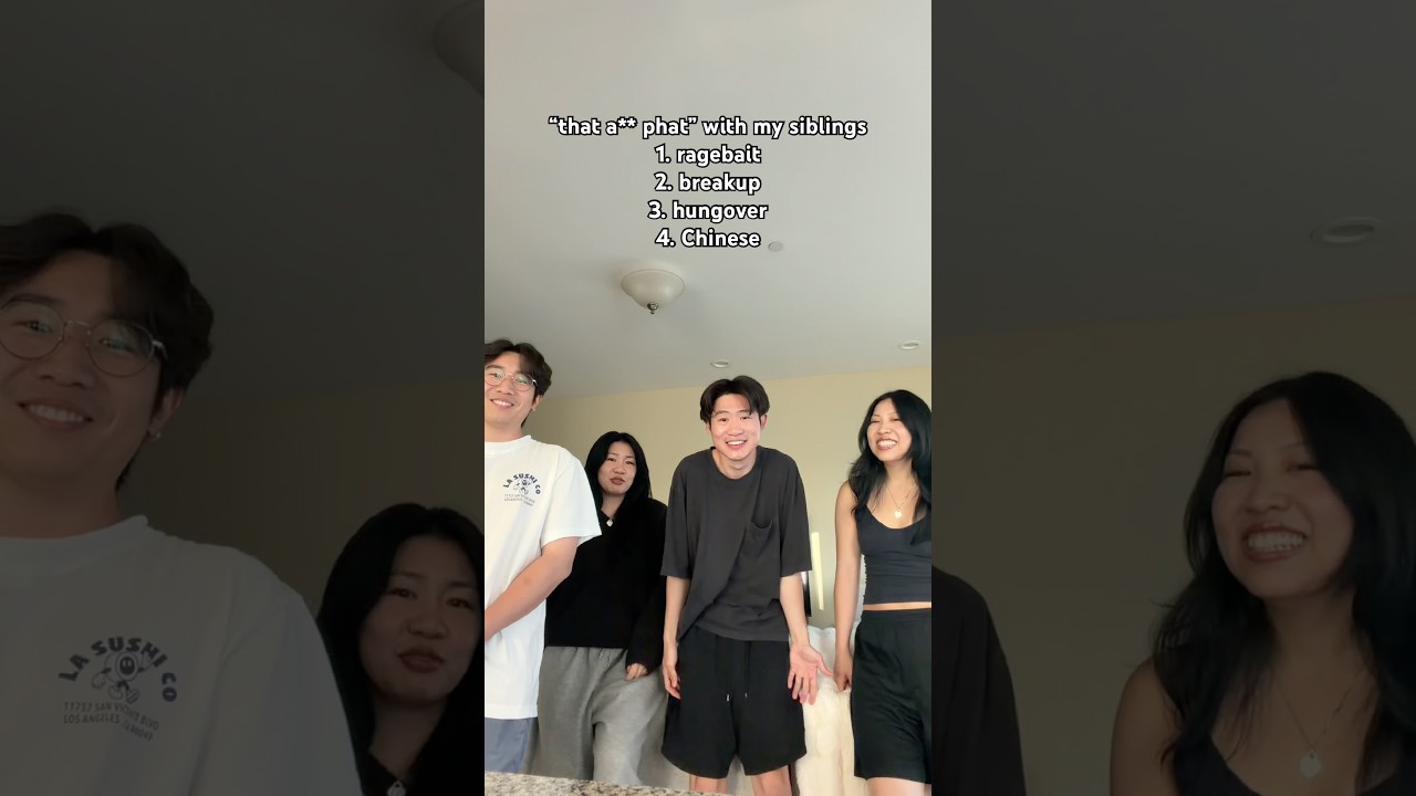 acting challenge with my siblings
