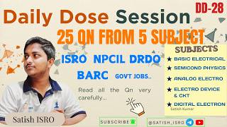 🔥 Daily Dose Session | Electronics Practice ⚡📚