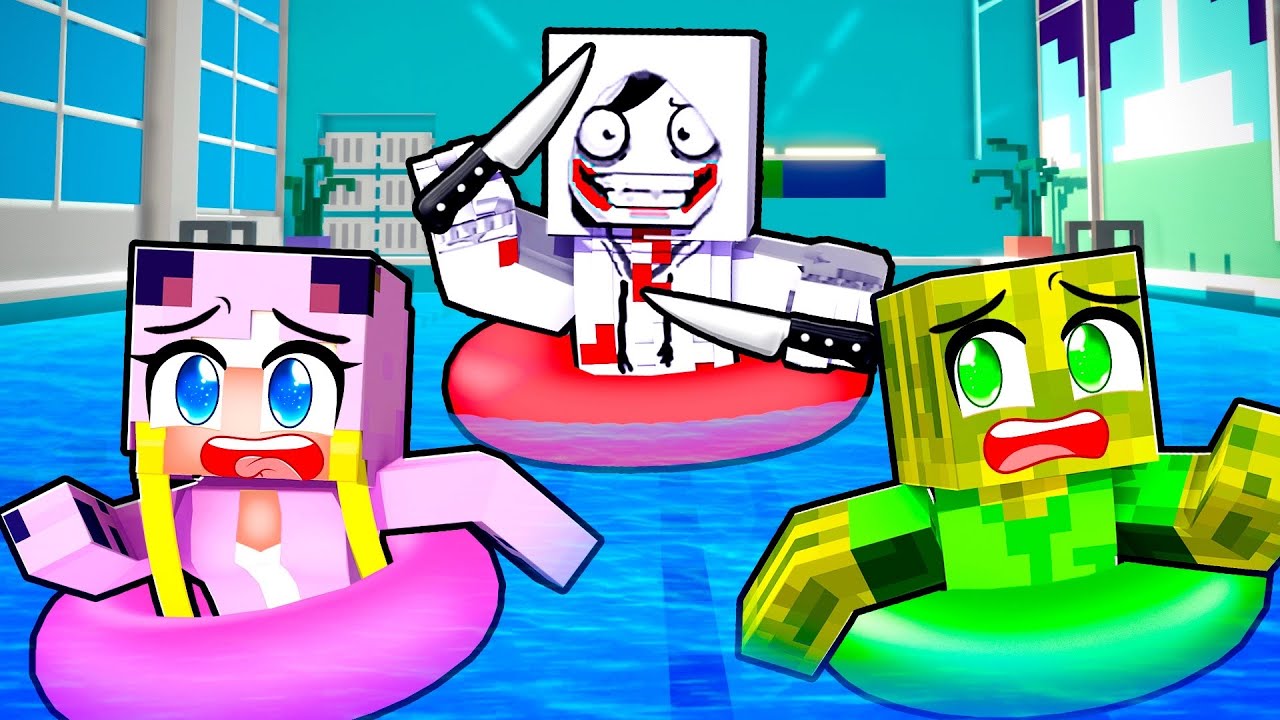 1 TAG mit JEFF im SCHWIMMBAD! 🌸 Minecraft