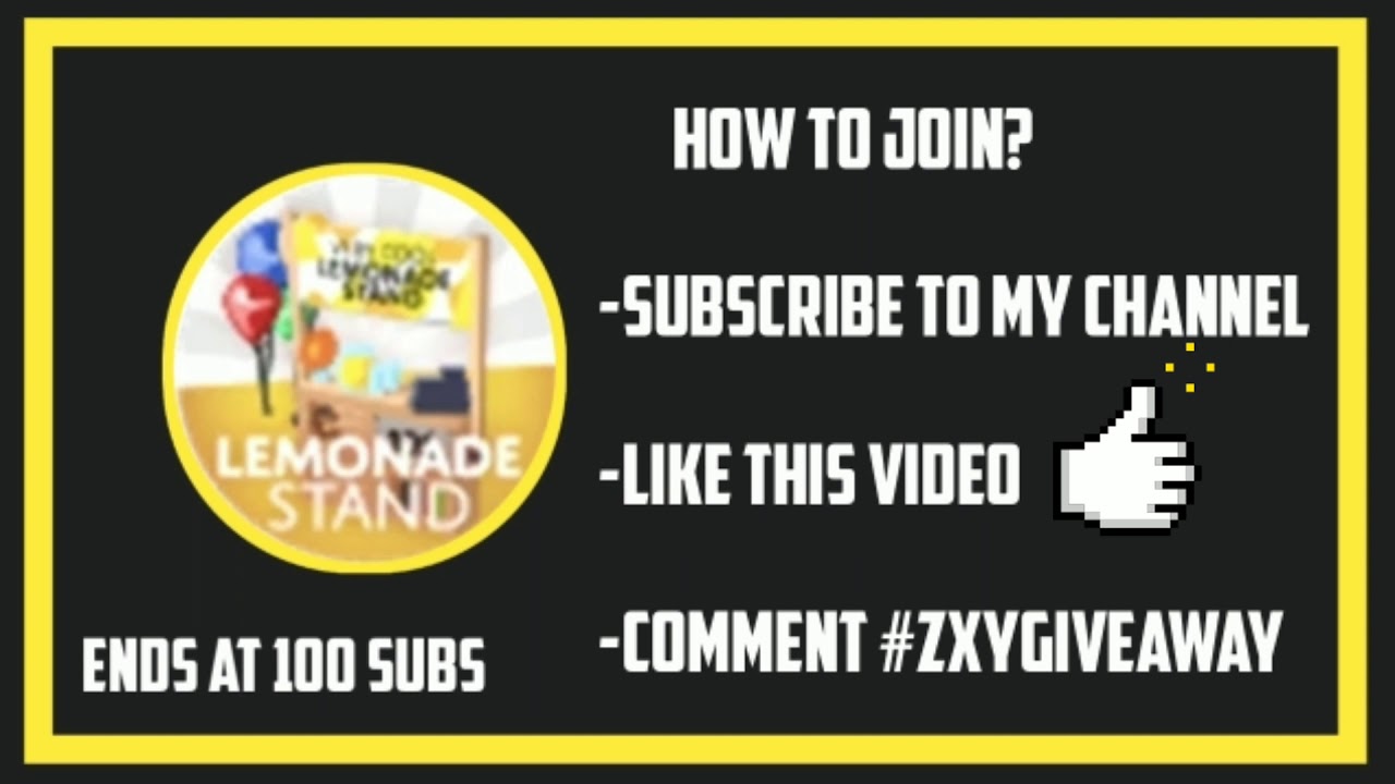 Lemonade Stand Giveaway! (Roblox Adopt Me) YouTube