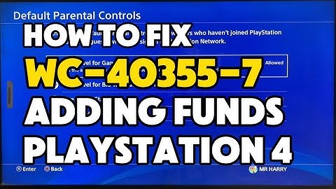 How To Fix PS4 WC-40355-7 Issue adding funds to a child account