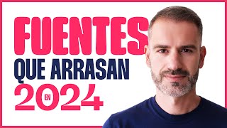 💀 TOP 10 FUENTES que ARRASAN en 2024 / Marco Creativo