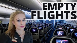 EMPTY FLIGHTS | Flight Attendant Life