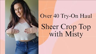 Crop Top Try-On Sheer