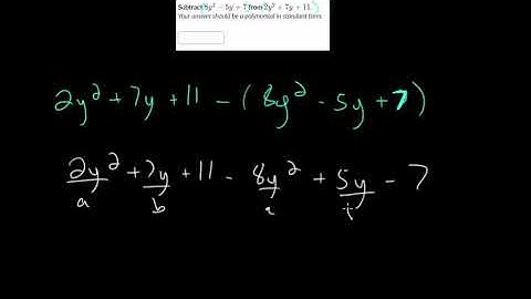 Add And Subtract Polynomials