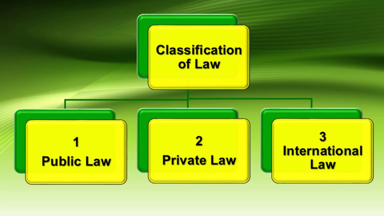 types of law presentation