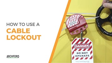 How to Use a Cable Lockout | LotoPro