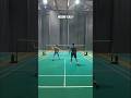 Insane doubles rally 😳 #badminton