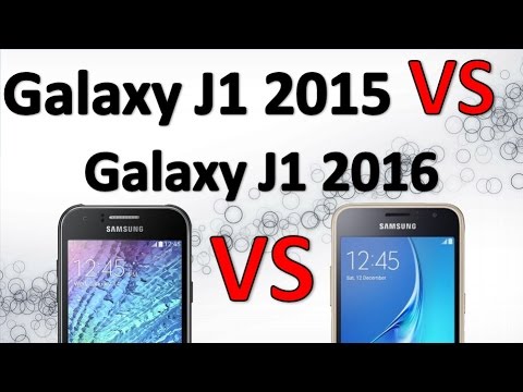 Samsung Galaxy J1 2015 Vs Samsung Galaxy J1 2016 ¿Cual es mejor? Español