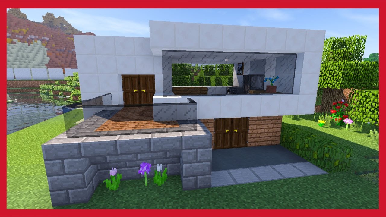 Minecraft come creare una casa moderna youtube for Foto case arredate moderne