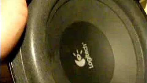 Logitech Z5500 free air excursion! (bass I love you)