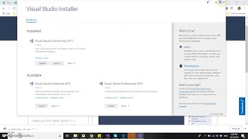 How to install visual studio 2017 with  net core