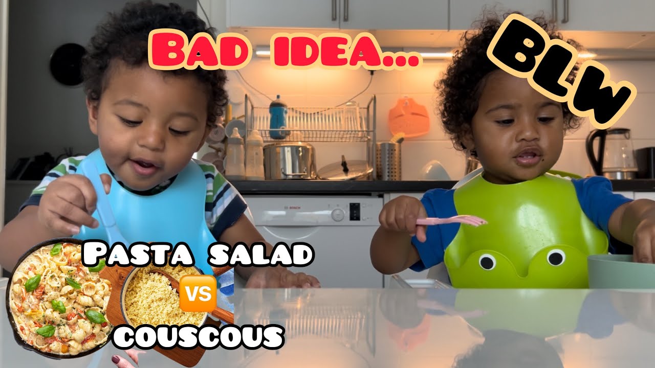 BLW😋we are eating pasta salad😤Couscous😘baby led weaning YouTube