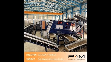 PLAN MAKİNA | PAM AMASYA Mechanical Municipal Solid Waste Sorting Facility