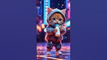 Mèo Con Uống Sữa Và Nhảy Cực Chill! 🍼✨| Bemeodangyeu | #ai #cat #funny #cute #short #catdance