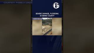 Severe damage and flooding after Antietam Creek overflowed In Berks County