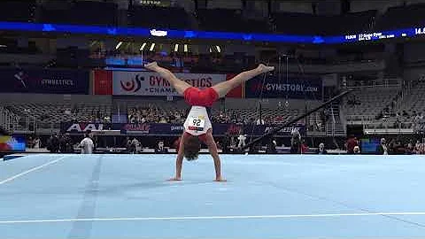 Nicolas Kuebler - Floor Exercise - 2021 U.S. Gymna...