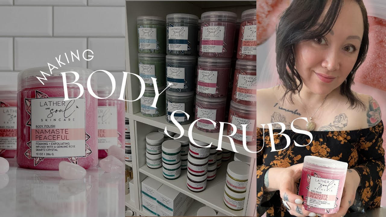 Making my best selling body scrub!