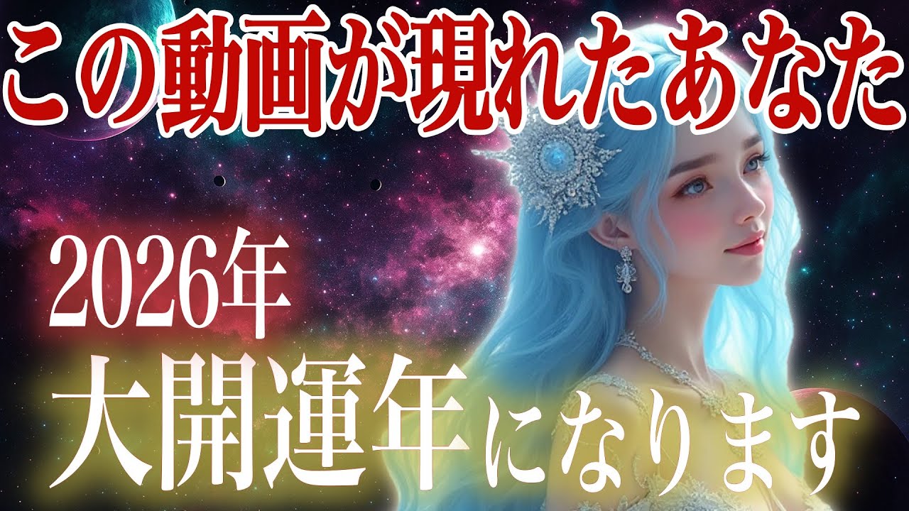 【この動画が表示されたら合図です】2026年は何をやっても上手くいく１年となります