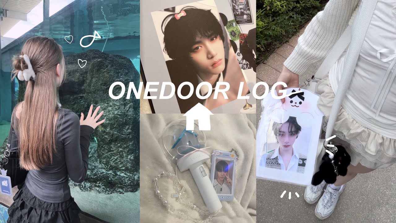 [Onedoor vlog] 𓉞 🤍 album unboxings, aquarium, MV reaction