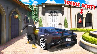 I stole Travis Scott's NEW Lamborghini in GTA 5!!