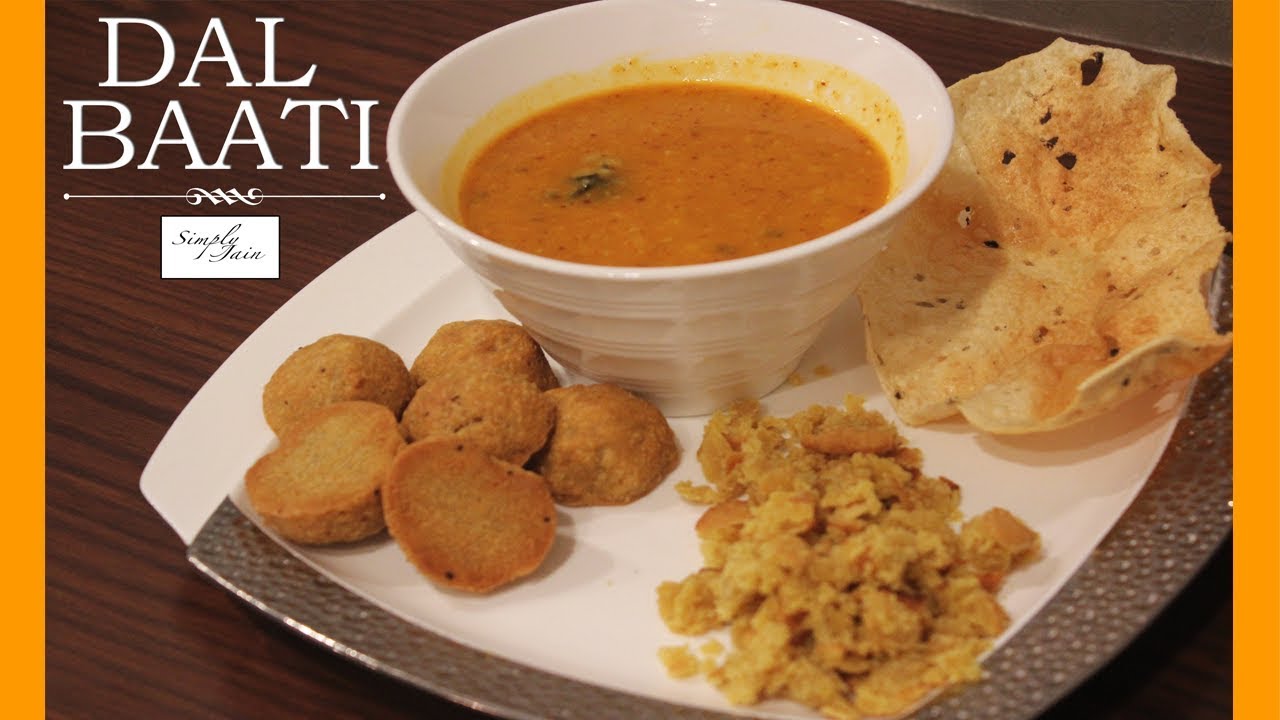 Dal Baati | How To Make Dal Bati | Paryushan Special | Simply Jain